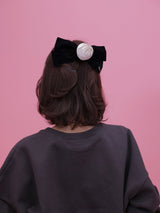 Rose Ribbon Barette - MAISON MARBLE