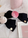 Rose Ribbon Barette - MAISON MARBLE