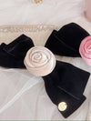 Rose Ribbon Barette - MAISON MARBLE