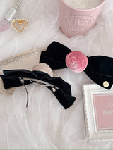 Rose Ribbon Barette - MAISON MARBLE