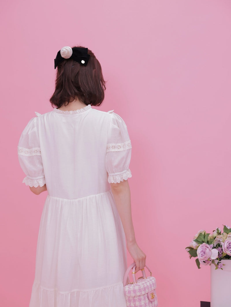 Rose Ribbon Barette - MAISON MARBLE