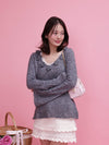 Rosy Flare Knit - MAISON MARBLE