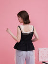 Rosy Lace Cami Tops - MAISON MARBLE