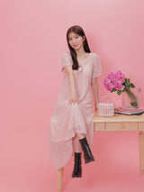 Rosy Lace Dress - MAISON MARBLE