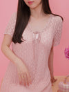 Rosy Lace Dress - MAISON MARBLE