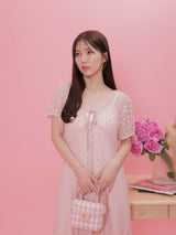 Rosy Lace Dress - MAISON MARBLE