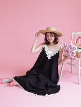Rosy Noir Dress - MAISON MARBLE