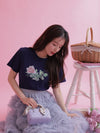 Rosy Print Tee - MAISON MARBLE