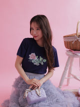 Rosy Print Tee - MAISON MARBLE