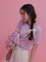 Rosy Rib Knit - MAISON MARBLE