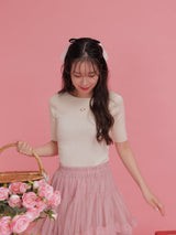 Rosy Rib Knit - MAISON MARBLE