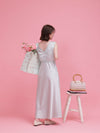 Rosy Satin Dress - MAISON MARBLE