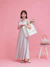Rosy Satin Dress - MAISON MARBLE