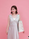 Rosy Satin Dress - MAISON MARBLE
