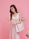 Rosy Satin Dress - MAISON MARBLE