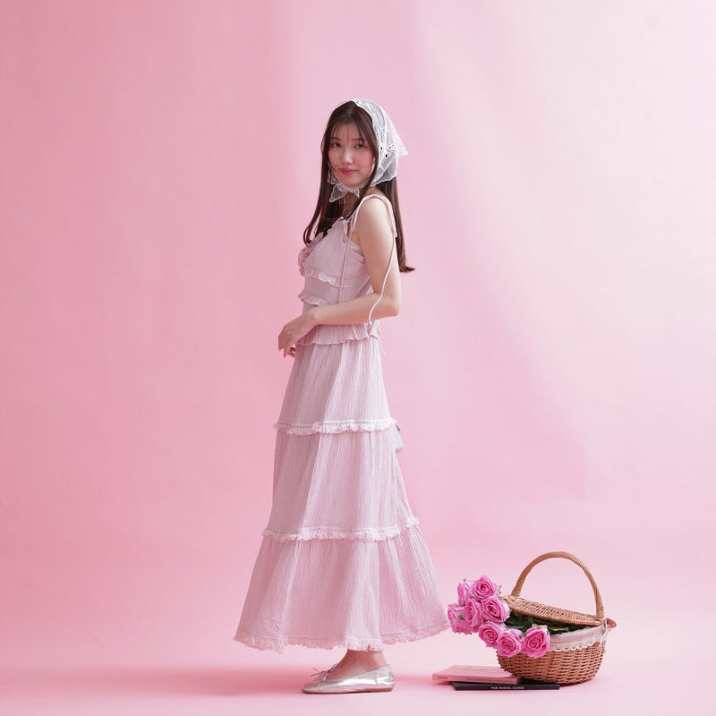 Rosy Tiered Dress - MAISON MARBLE