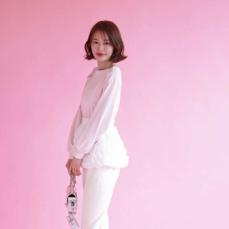 Rosy Tulle Tops - MAISON MARBLE