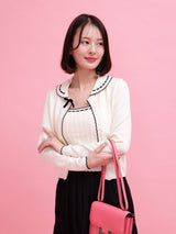 Round Collar Cardigan - MAISON MARBLE