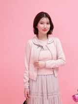 Round Collar Cardigan - MAISON MARBLE