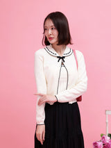 Round Collar Cardigan - MAISON MARBLE