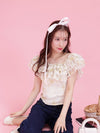 Ruffle Floral Tops - MAISON MARBLE
