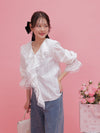 Ruffle Shirt Blouse - MAISON MARBLE