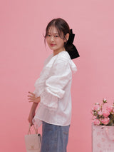 Ruffle Shirt Blouse - MAISON MARBLE