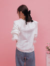 Ruffle Shirt Blouse - MAISON MARBLE