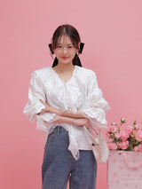 Ruffle Shirt Blouse - MAISON MARBLE