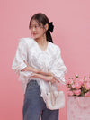 Ruffle Shirt Blouse - MAISON MARBLE