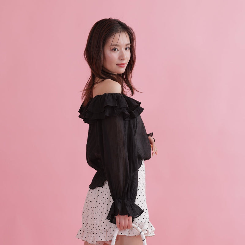 Ruffles Collar Blouse - MAISON MARBLE