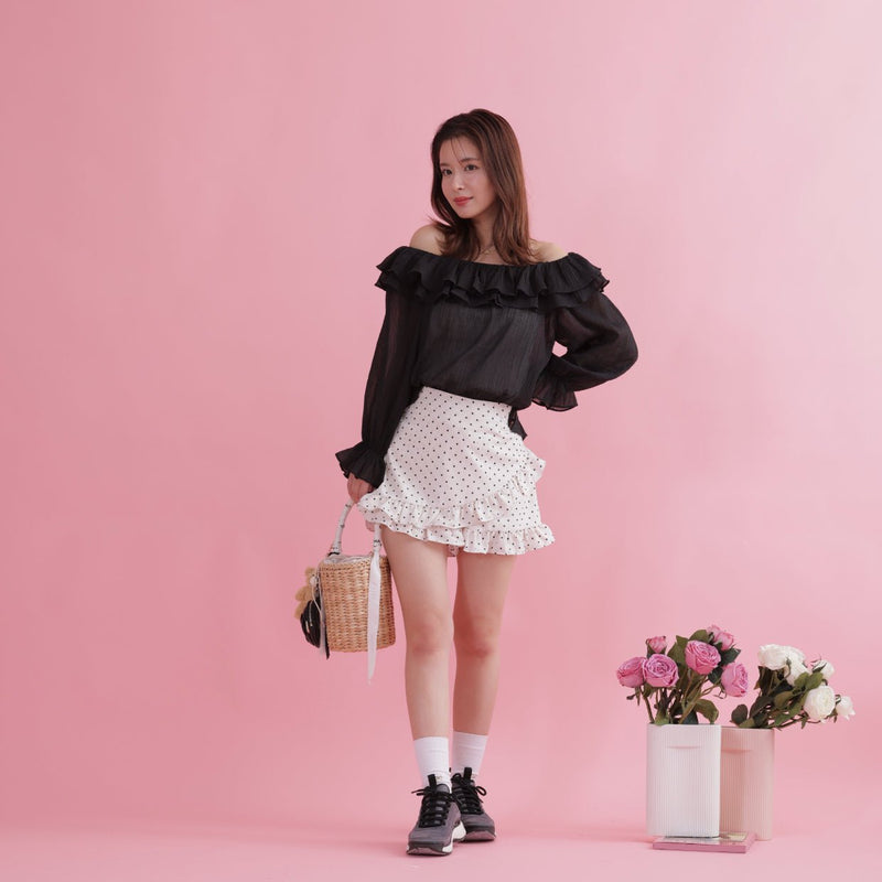 Ruffles Collar Blouse - MAISON MARBLE