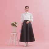 Satin Flair Skirt - MAISON MARBLE