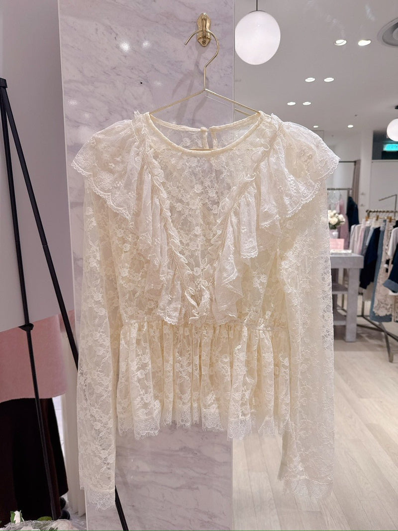 Scarlette Lace Blouse - MAISON MARBLE