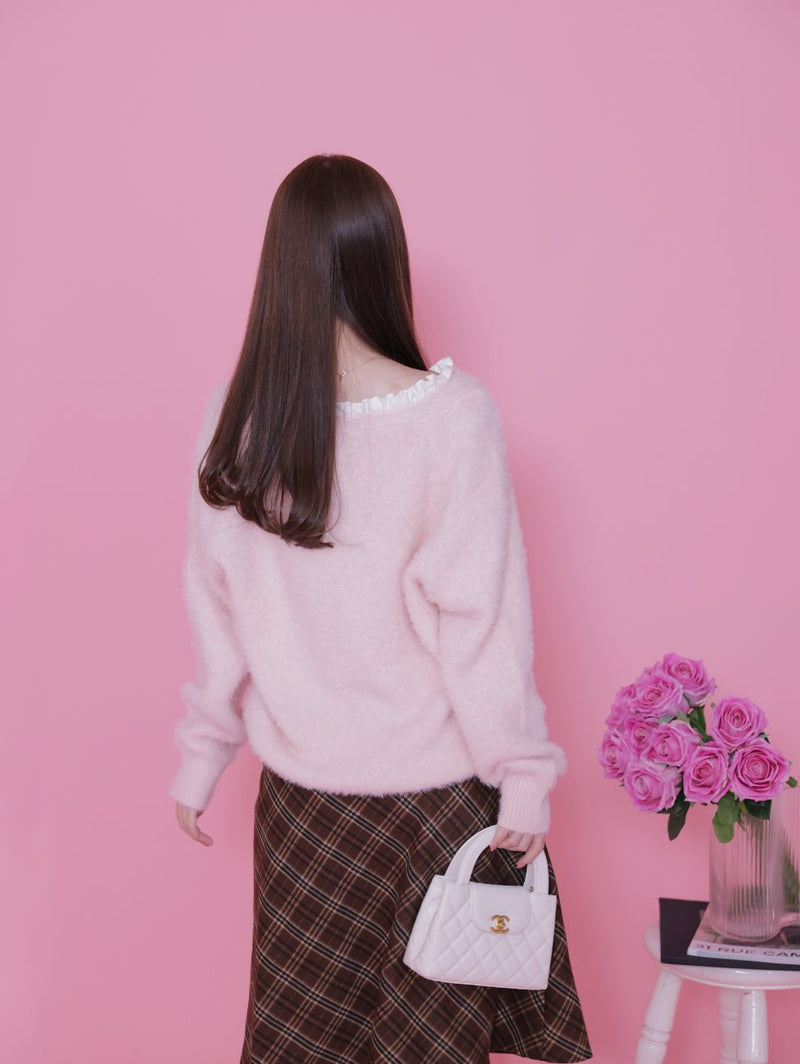 Shaggy Frill Knit - MAISON MARBLE