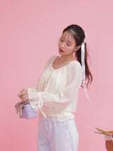 Sheer Blouse Set - MAISON MARBLE