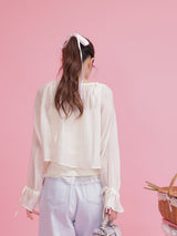 Sheer Blouse Set - MAISON MARBLE