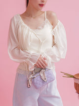 Sheer Blouse Set - MAISON MARBLE