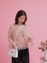 Sheer Blouse Set - MAISON MARBLE