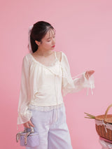 Sheer Blouse Set - MAISON MARBLE
