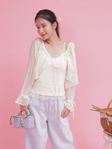 Sheer Blouse Set - MAISON MARBLE