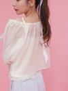 Sheer Blouse Set - MAISON MARBLE