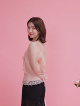 Sheer Blouse Set - MAISON MARBLE