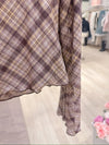 Sheer Check Tops - MAISON MARBLE