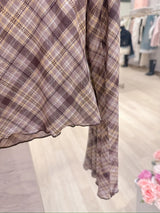 Sheer Check Tops - MAISON MARBLE