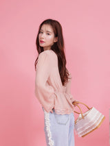 Sheer Lacy Blouse - MAISON MARBLE