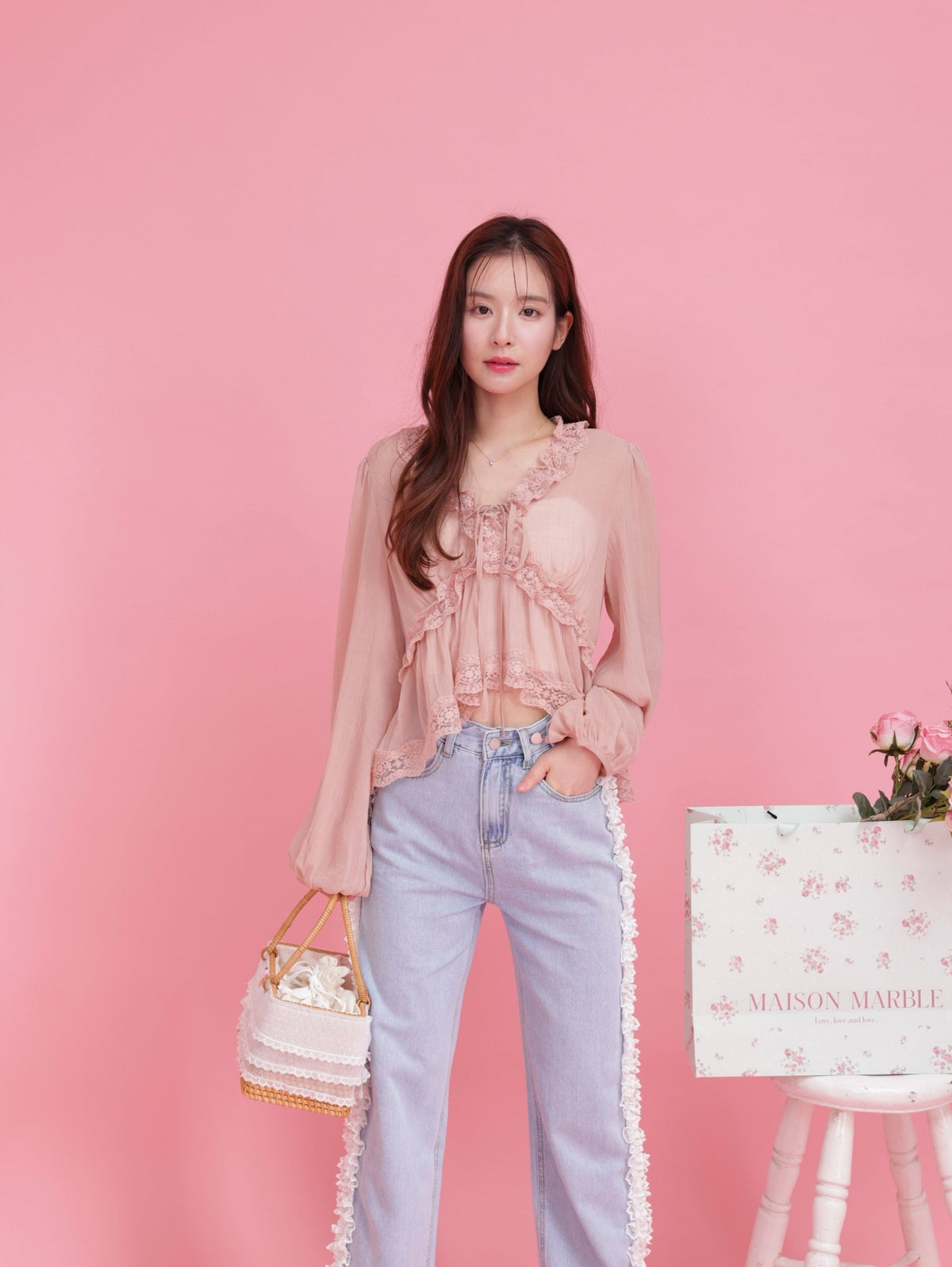 MAISON MARBLE ブラウス 着痩せする大人可愛いレディースファッション通販サイト｜MAISON