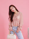 Sheer Lacy Blouse - MAISON MARBLE