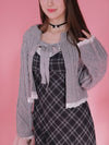 Short Ribbon Cardigan - MAISON MARBLE