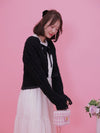 Short Ribbon Cardigan - MAISON MARBLE